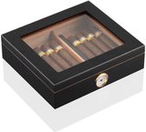 Boîte à Cigare Vitrée Noir